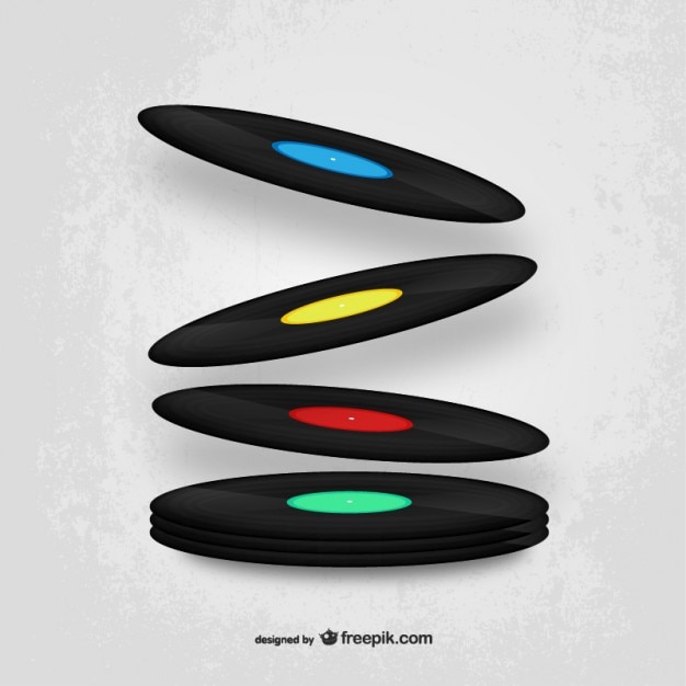 Vector Gratis koleksi vinil