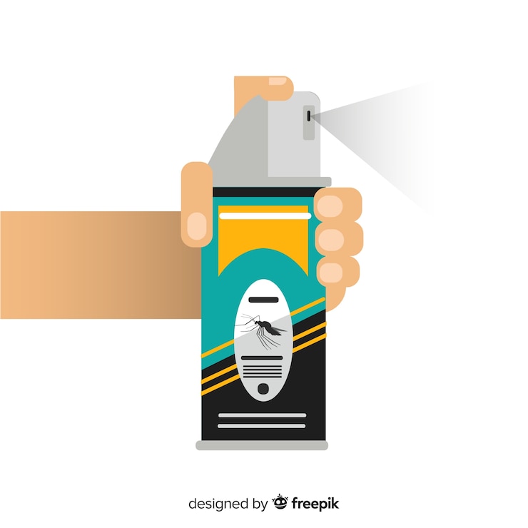Vector Gratis komposisi pengendalian hama modern