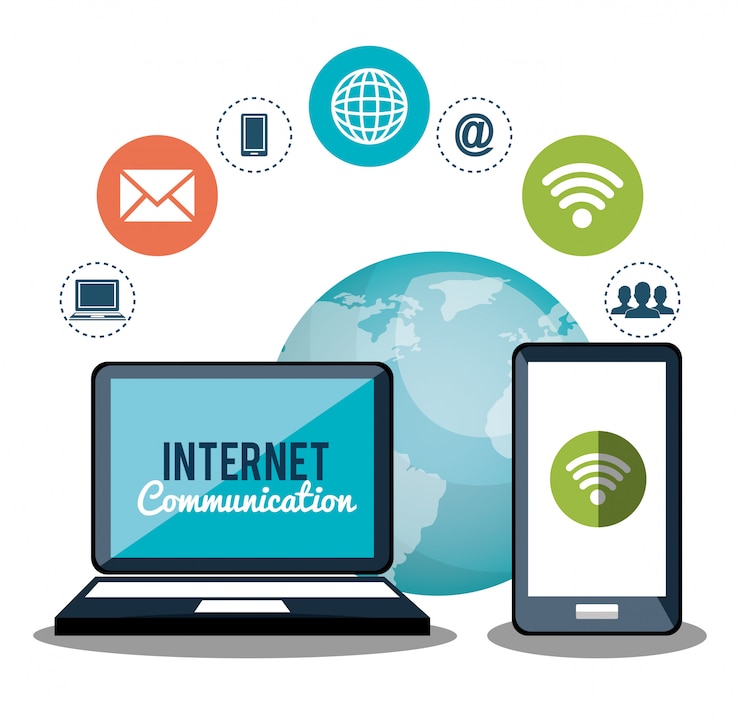 Vector Gratis komunikasi internet