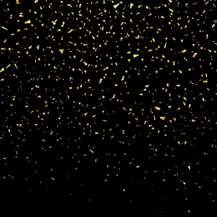 Vector Gratis konfeti metalik emas