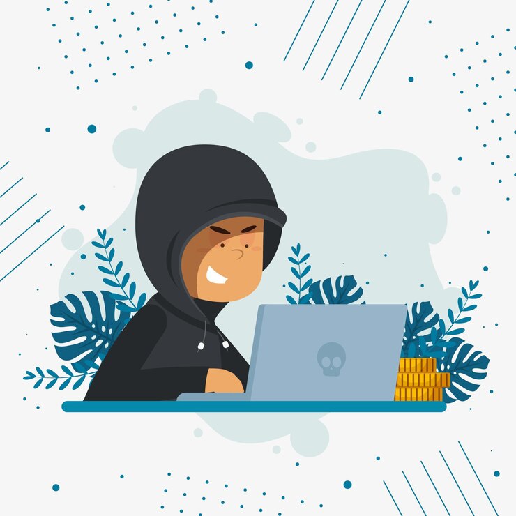 Vector Gratis konsep aktivitas peretas