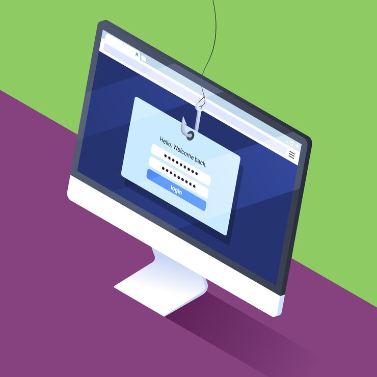 Vector Gratis konsep akun phishing