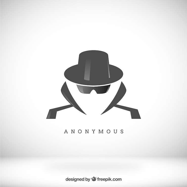 Vector Gratis konsep anonim modern dengan desain datar
