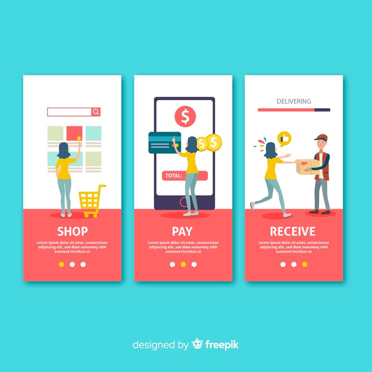 Vector Gratis konsep aplikasi seluler digambar tangan