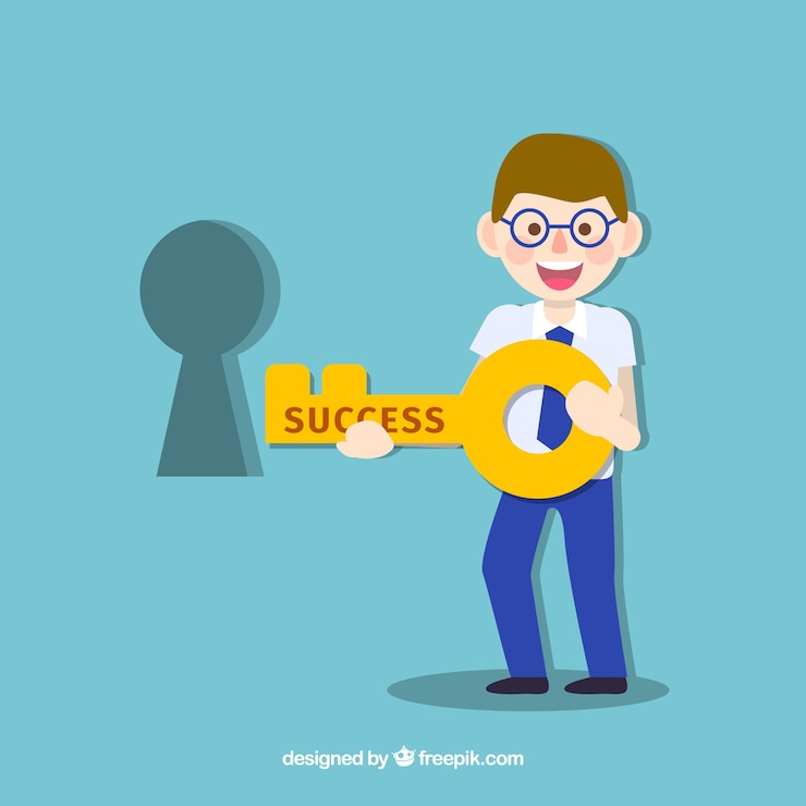 Vector Gratis konsep bisnis utama dengan desain datar