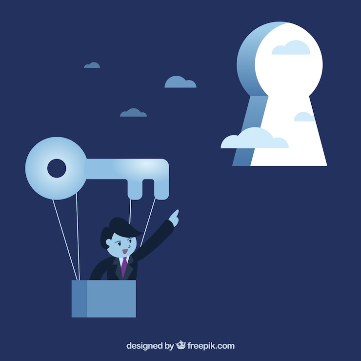 Vector Gratis konsep bisnis utama dengan desain datar