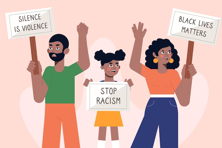 Vector Gratis konsep black lives matter