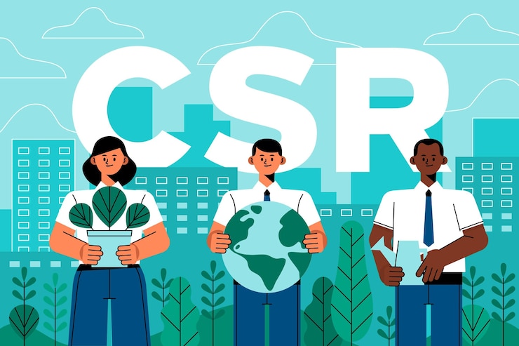 Vector Gratis konsep csr datar organik