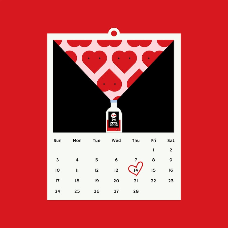 Vector Gratis konsep desain vektor hari valentine