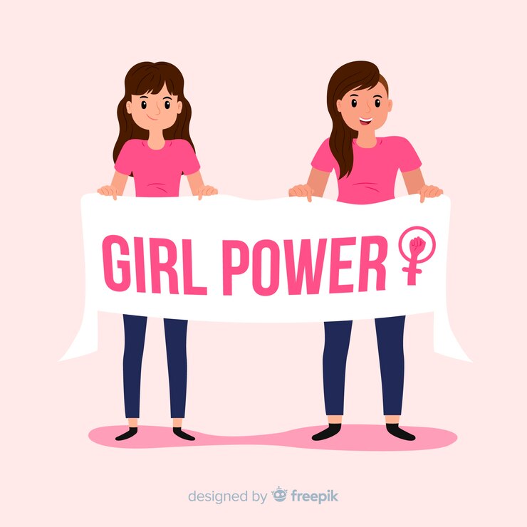 Vector Gratis konsep feminisme menarik dengan desain datar