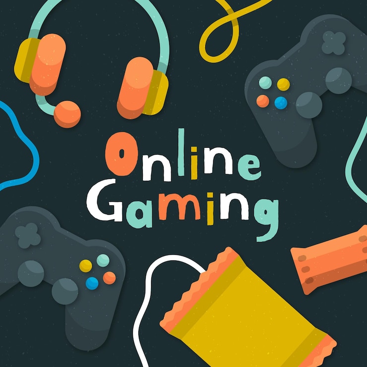 Vector Gratis konsep game online
