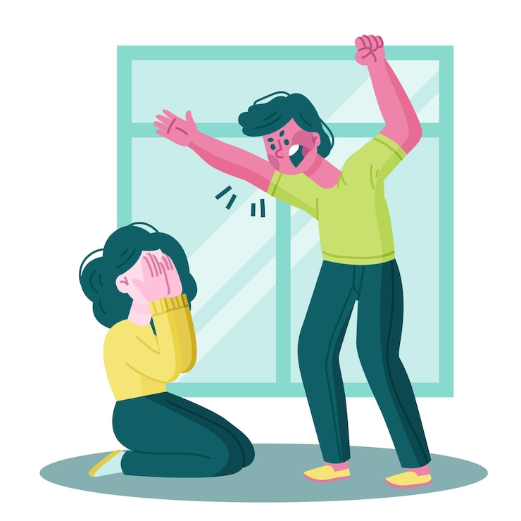 Vector Gratis konsep hentikan kekerasan gender