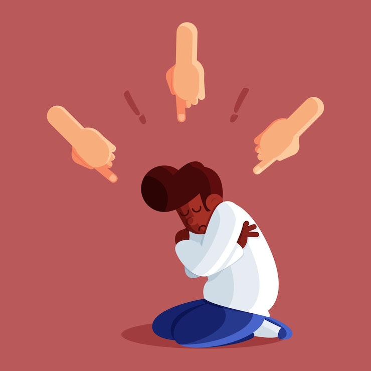 Vector Gratis konsep hentikan rasisme