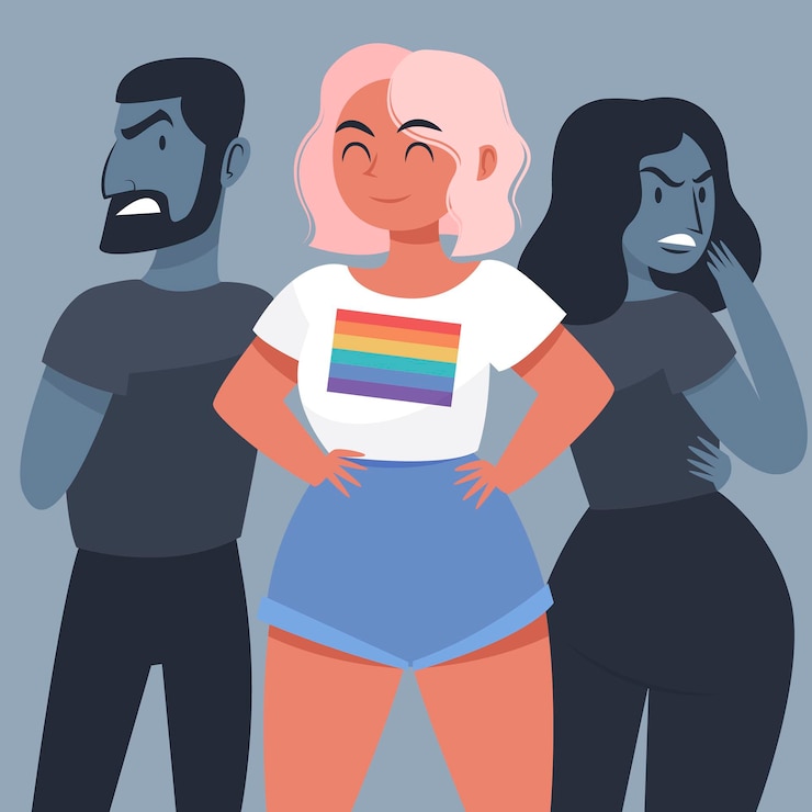 Vector Gratis konsep homofobia