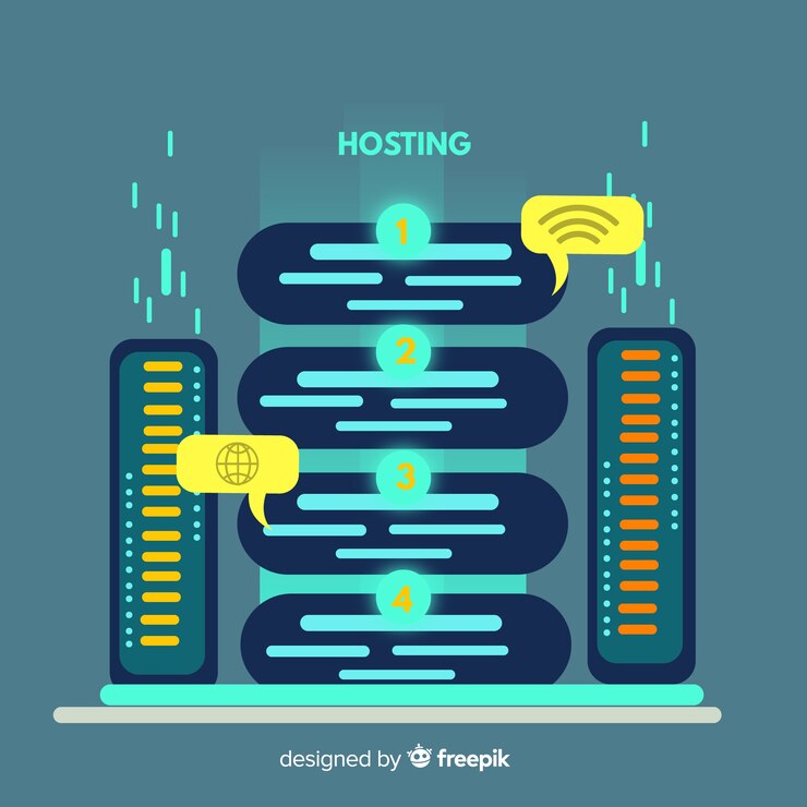 Vector Gratis konsep hosting modern