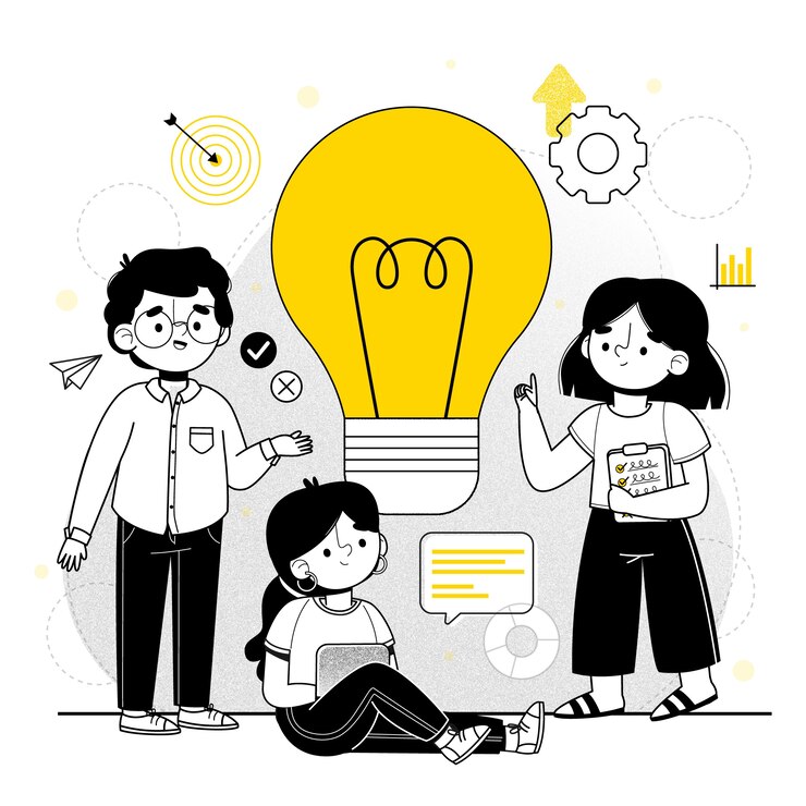 Vector Gratis konsep ide digambar tangan
