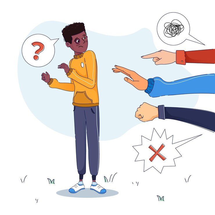 Vector Gratis konsep ilustrasi rasisme