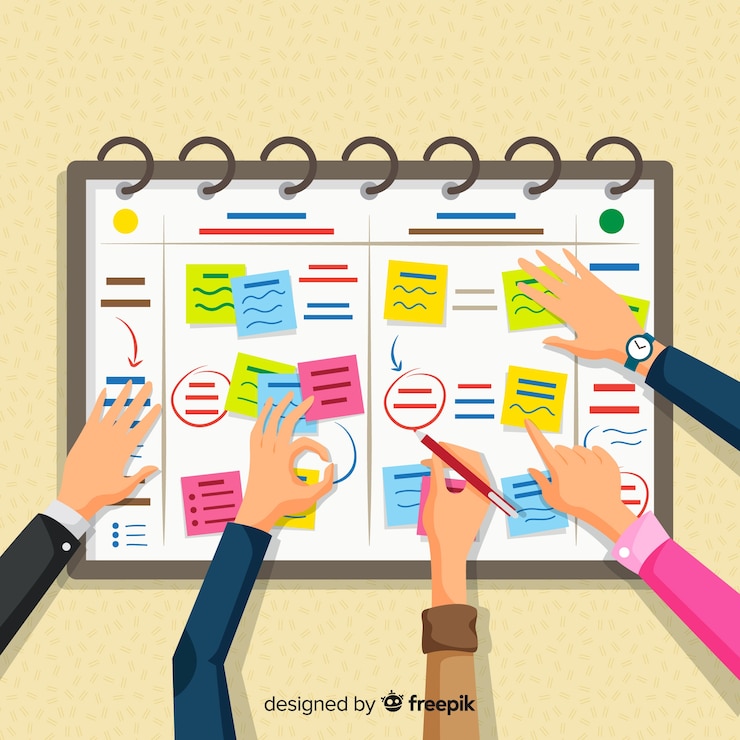Vector Gratis konsep jadwal perencanaan modern
