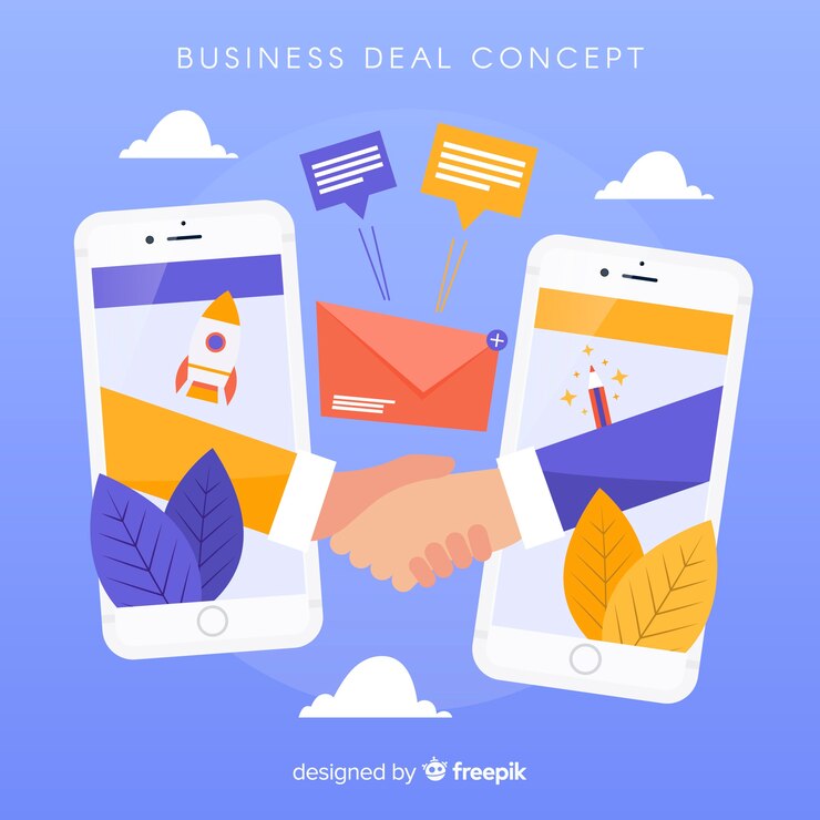 Vector Gratis konsep kesepakatan bisnis digambar tangan