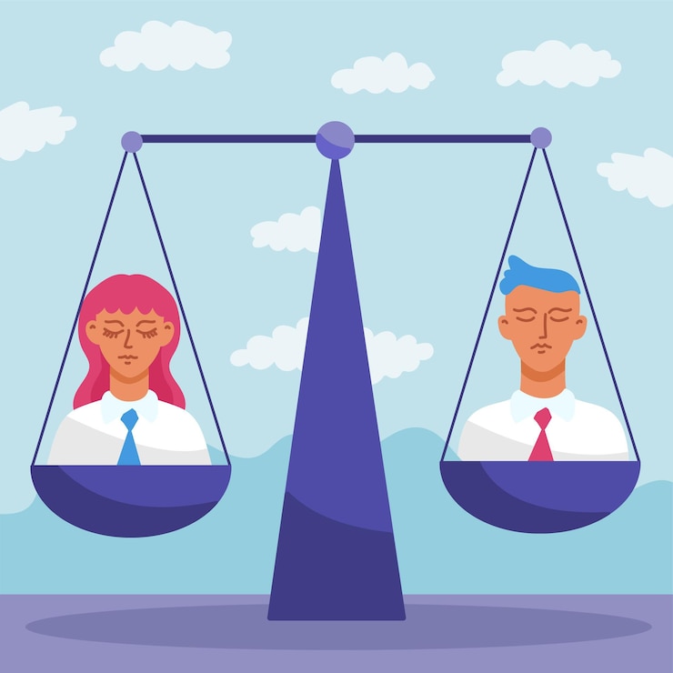 Vector Gratis konsep kesetaraan gender