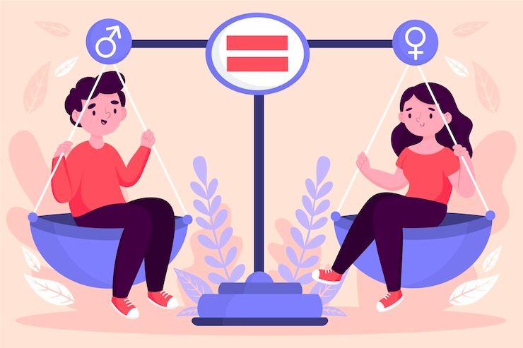 Vector Gratis konsep kesetaraan gender