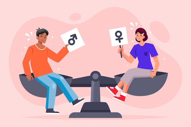 Vector Gratis konsep kesetaraan gender