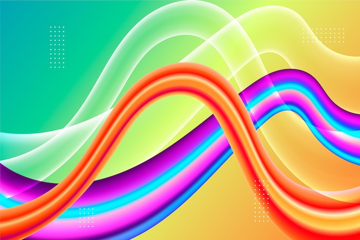 Vector Gratis konsep latar belakang aliran warna