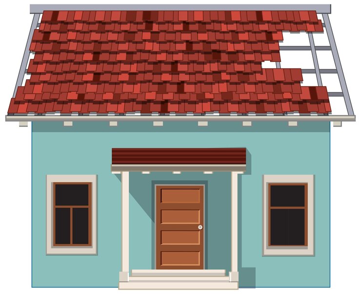 Vector Gratis konsep lokasi konstruksi rumah