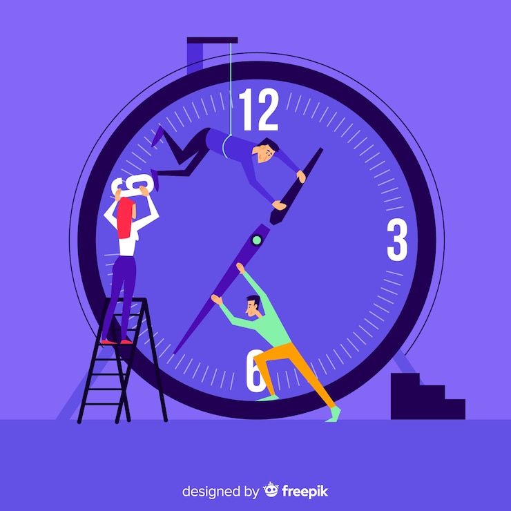 Vector Gratis konsep manajemen waktu untuk halaman arahan