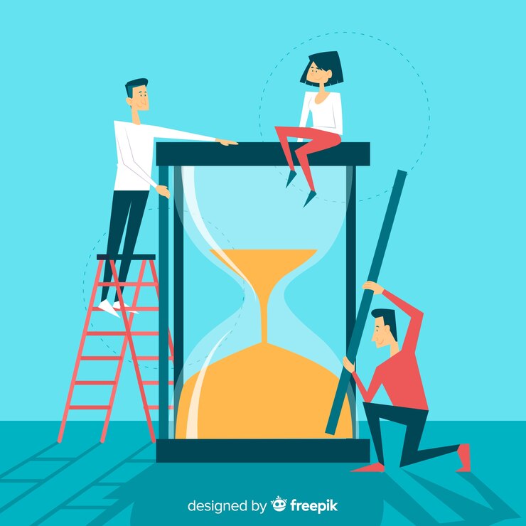 Vector Gratis konsep manajemen waktu untuk halaman arahan