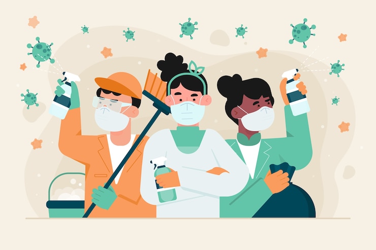 Vector Gratis konsep melawan virus