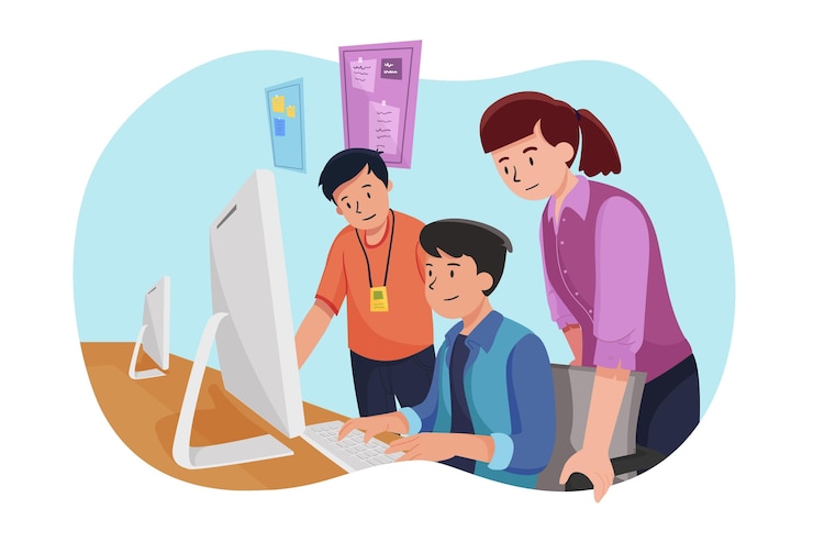 Vector Gratis konsep pekerjaan magang