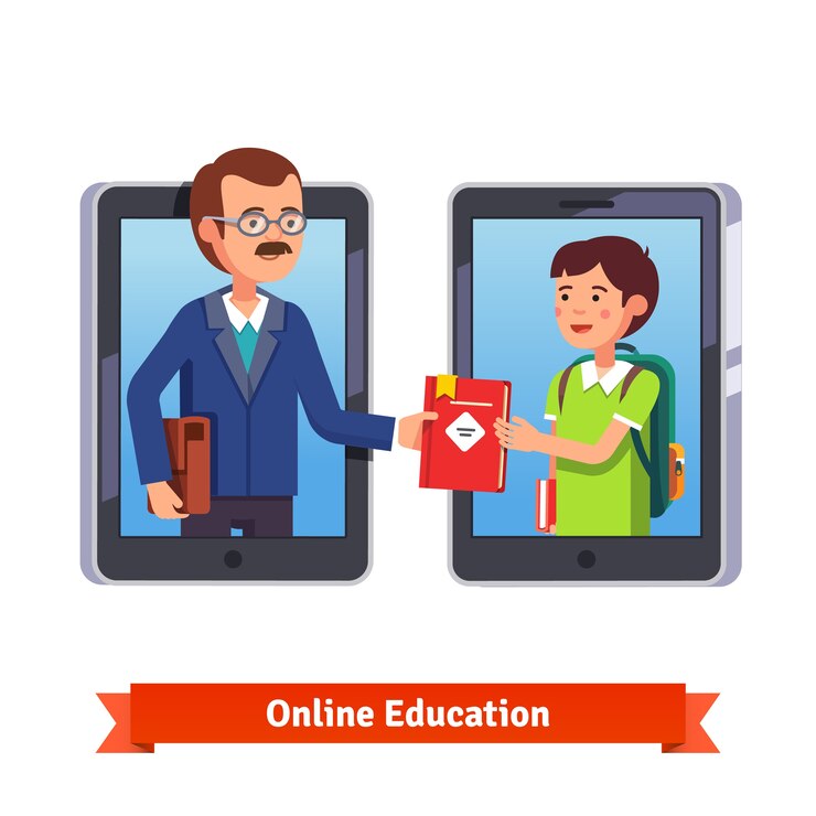 Vector Gratis konsep pendidikan online