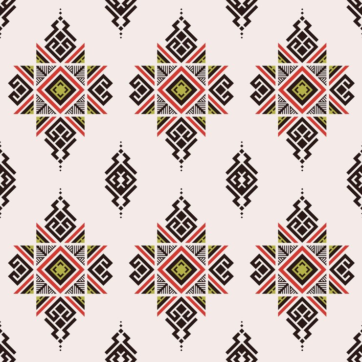 Vector Gratis konsep pola songket