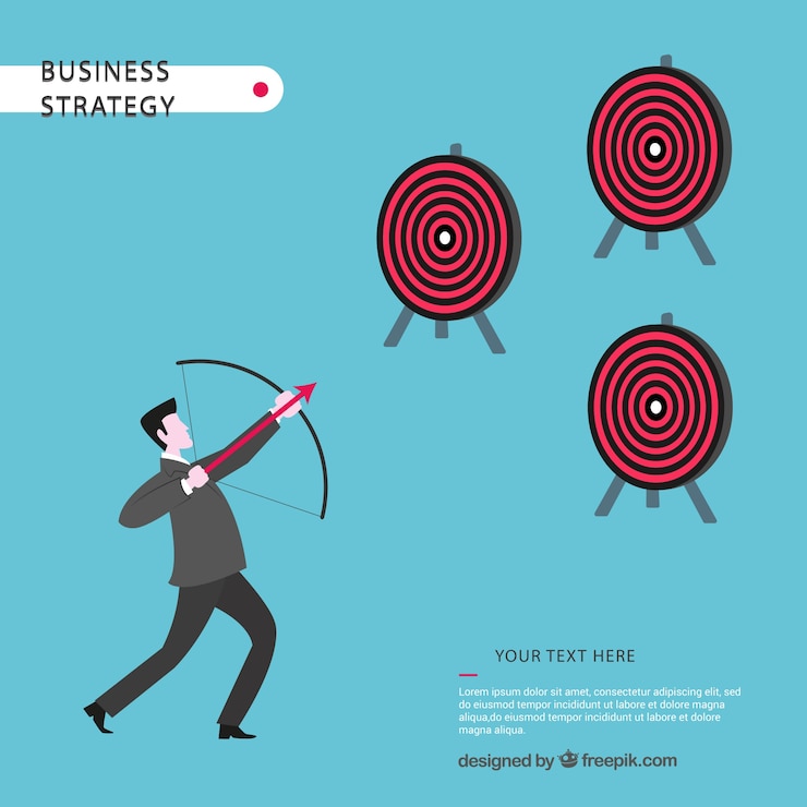 Vector Gratis konsep strategi bisnis