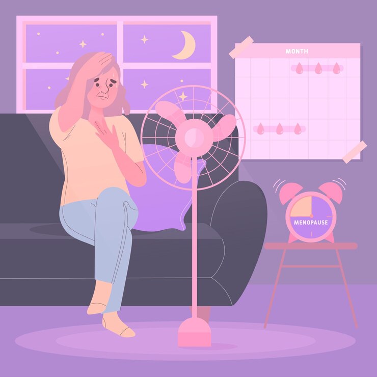 Vector Gratis konsep wanita klimakterik