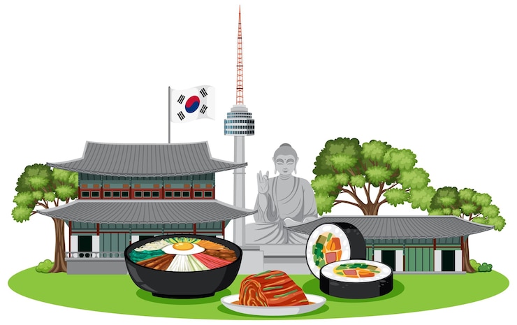 Vector Gratis korean element nation tradition