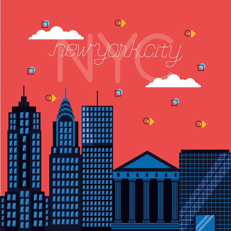 Vector Gratis kota new york