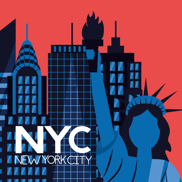 Vector Gratis kota new york