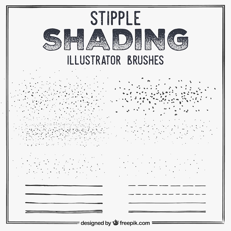 Vector Gratis kuas shading