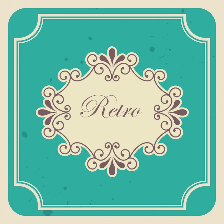 Vector Gratis label retro
