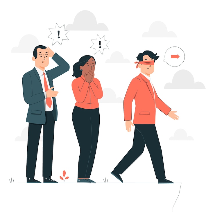 Vector Gratis lack of leadership concept illustration