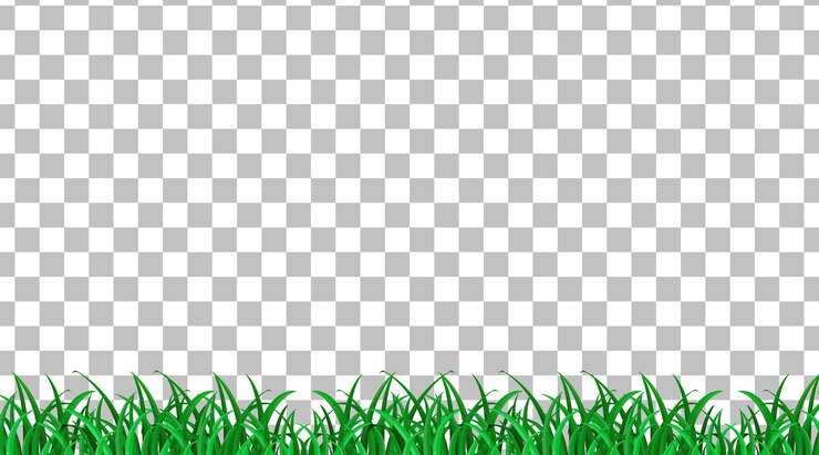 Vector Gratis lahan rumput sederhana pada latar belakang transparan