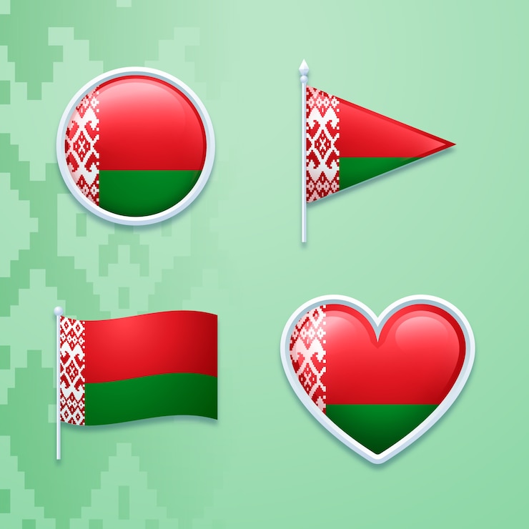 Vector Gratis lambang nasional belarus yang digambar tangan