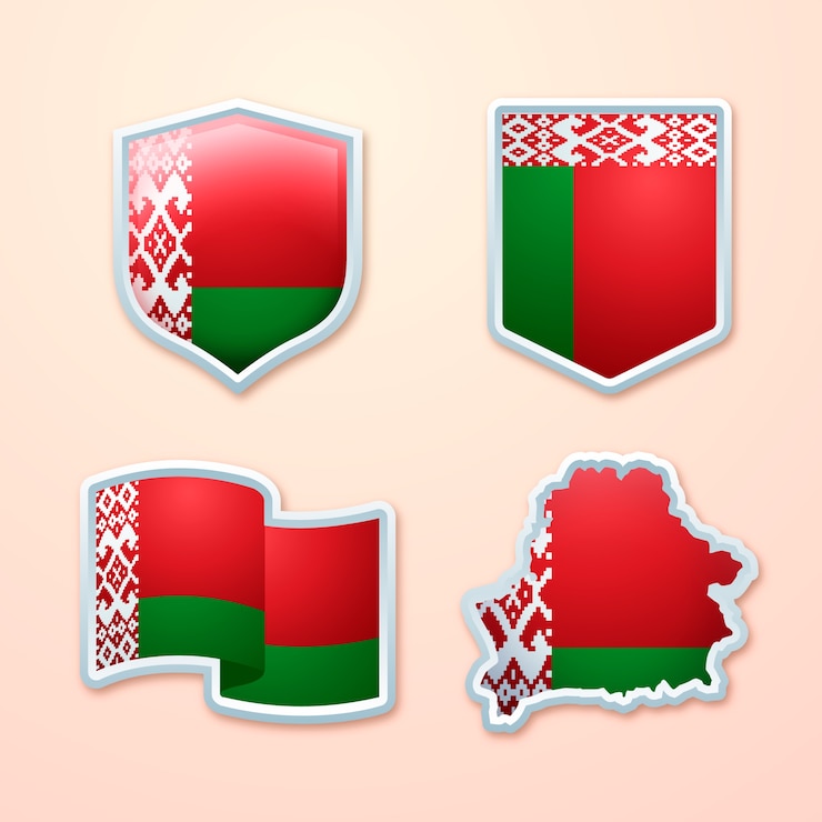 Vector Gratis lambang nasional belarus yang digambar tangan