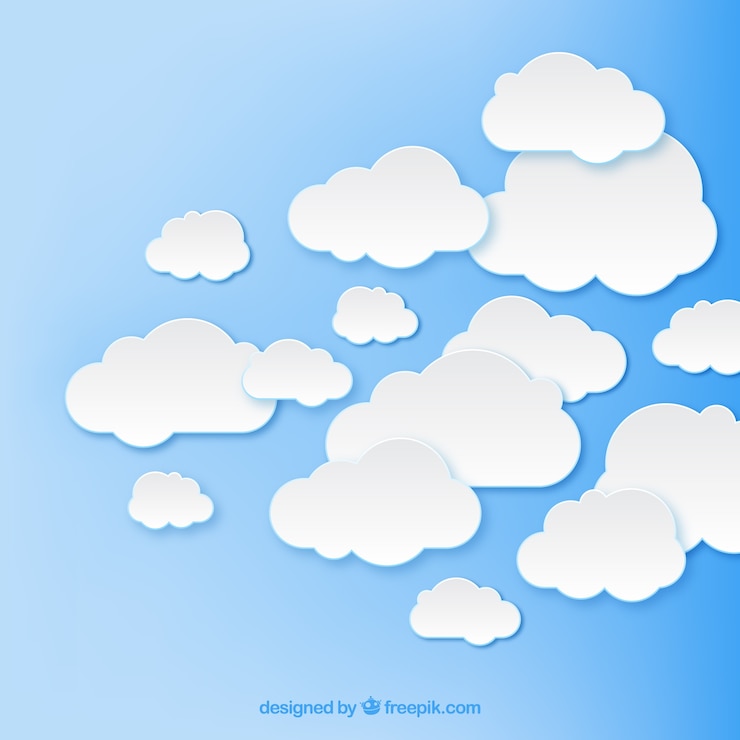 Vector Gratis langit berawan