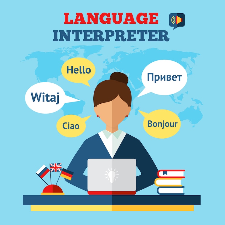 Vector Gratis language translator illustration