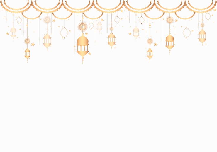 Vector Gratis lanterns pattern a blank white background