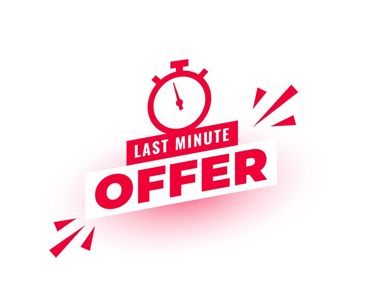 Vector Gratis last minute sale background a countdown to saving