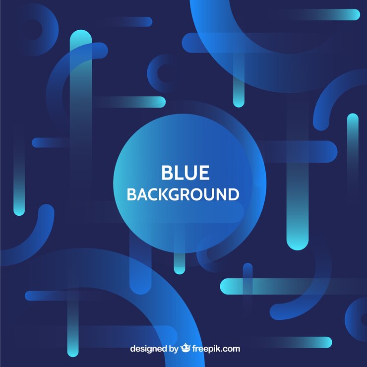 Vector Gratis latar belakang abstrak dengan bentuk biru